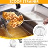 Stainless Steel Spider Strainer Spoon, Non-Stick Cooking Pasta Scoop Bean
