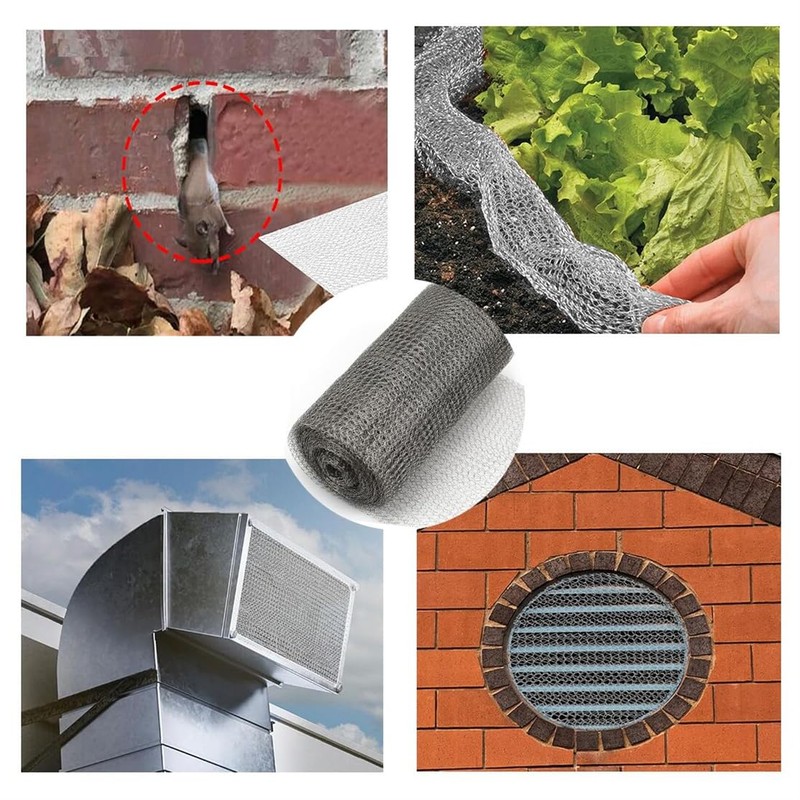 Wire Mesh for Mice Control 7.8” X 13.1Ft Hole Fill