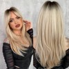 Long Wig Human Hair with Bangs and Wig Cap Glueless
