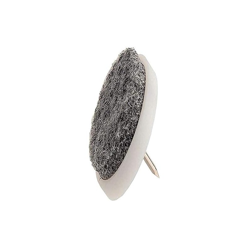 Merriway BH06819 (32 Pcs) Soft Felt Chair Glides Nail-In 24mm