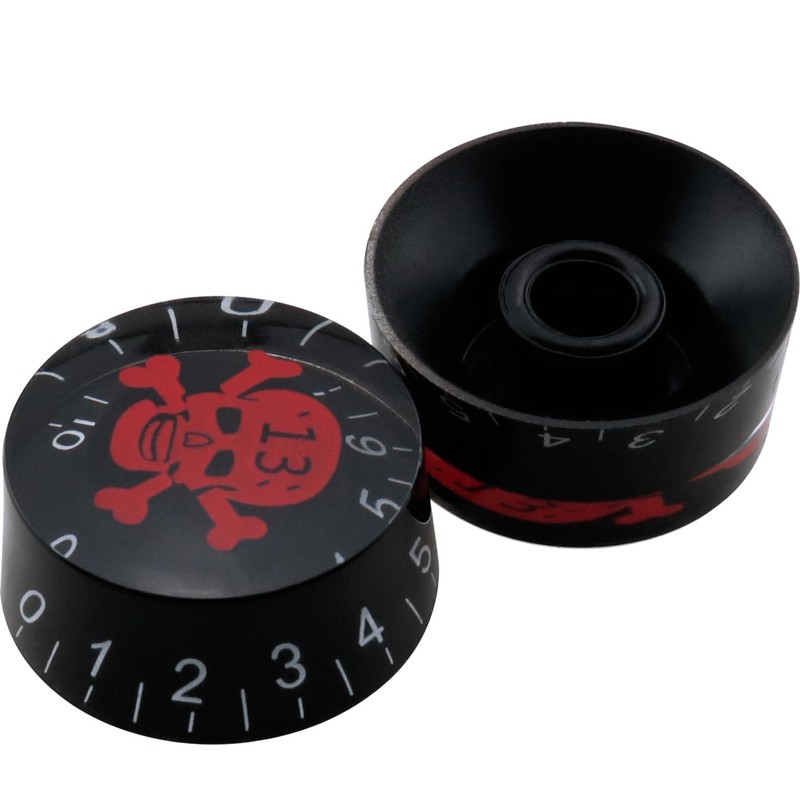 ZCZQC 4PCS Skull Electric Guitar Knobs Speed And Volume Adjustment