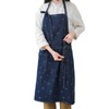 Pincy Cotton Denim Apron, Unisex Adjustable Bib Apron with Pockets