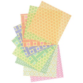 Aitoh KMC-260 Komon Chiyogami Origami Paper, 6-Inch by 6-Inch, 48-Pack