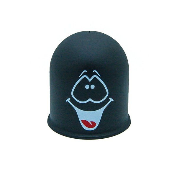 Towing Hitch Protective Cap Gift Idea Smiley Face Black