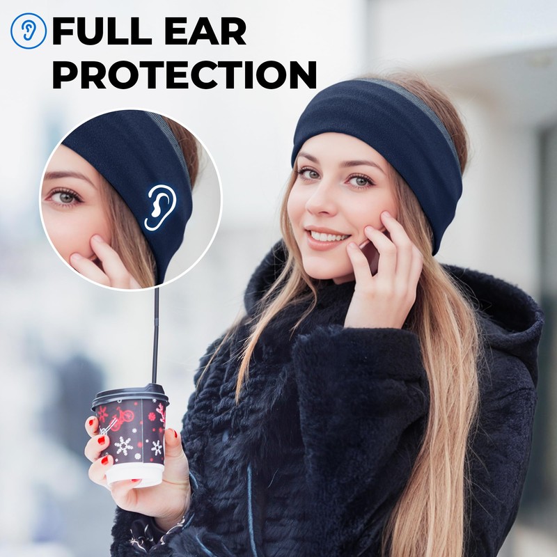 Sukeen Ear Warmer Headband for Women Winter Headband, Double-Layer Warm