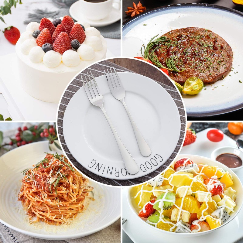 Qinglele Set of 3 Stainless Steel 304 Dinner Forks, Table
