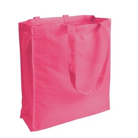 Cottonbagjoe Jute Canvas Bag Made of Denim Like Fabric (Very Robust and Resistant) Blank with Side and Bottom Gusset and Two Long Handles 38 x 42 x 10 cm, purple