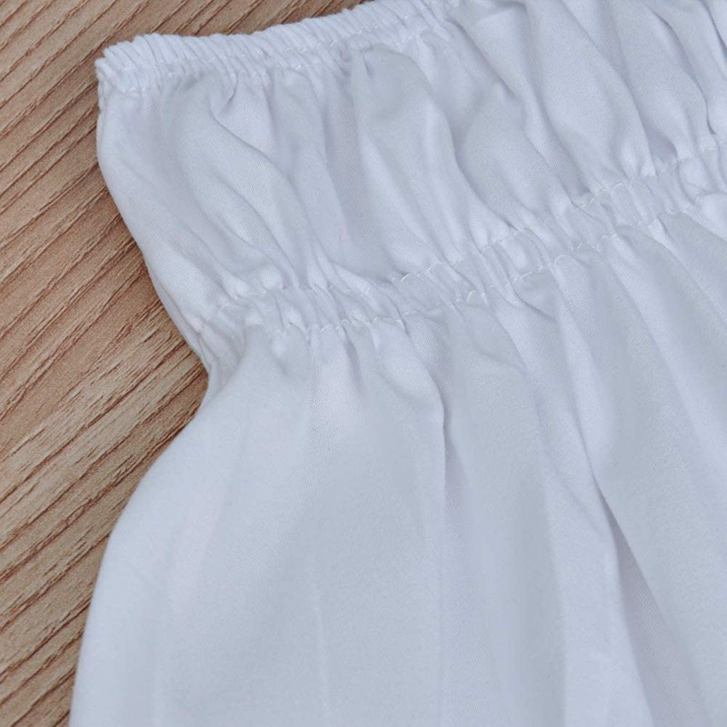 DEWEL Bed Skirt, Semi-Double, Ruffle, Easy Fit, Antique Style, Wraparound