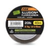Fox Edges Illusion Fluorocarbon Hooklink Leader, Natural Green, 40m, 20lb