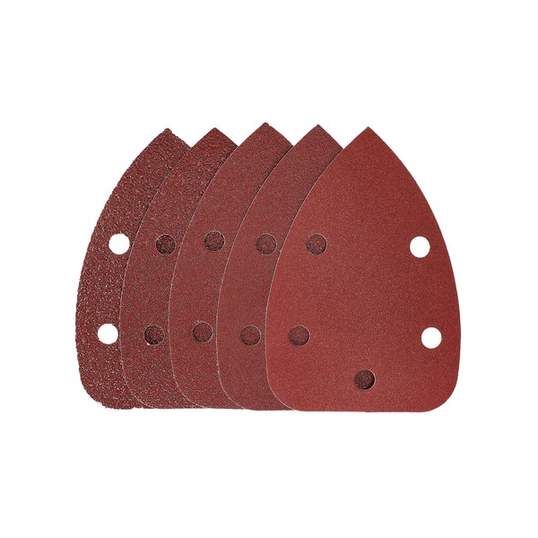 Mirka Red Sandpaper Wood Sanding Triangles Velcro / 100 x