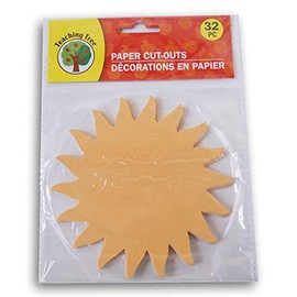 Teaching Tree Paper Cut-Outs - Orange Sun - 32 Count