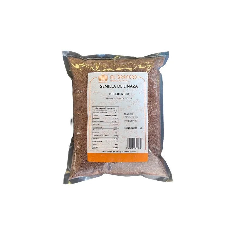 Semilla De Linaza Entera 1 Kilogramo