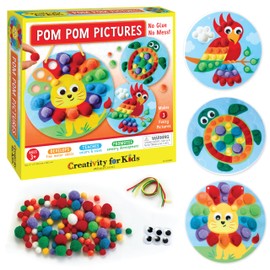 Creativity for Kids Pom Pom Pictures: Animals - Preschool Learning Activities, Sensory Toys for Toddlers, Toddler Arts and Crafts (Ages 3+)