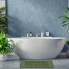 White Classic Luxury Bath Mat Floor Towel Set - Absorbent