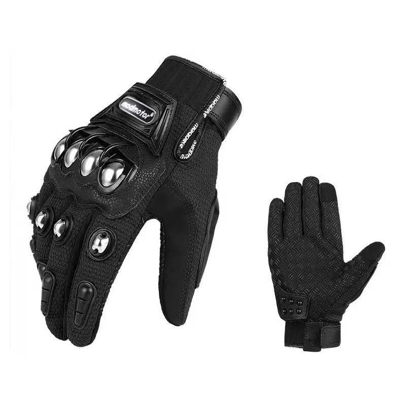 Reinforced Safety Gloves with Knuckle Protection - Breathable, Adjustable for