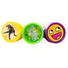 KRUZZEL 60 Piece Plastic Stamp Set for Children Self-Inking Animals