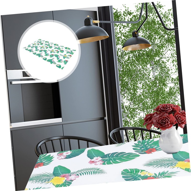 LABRIMP Elegant Tropical Palm Leaf Tablecloth Party Home Decor for