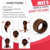 Glamza Women's Magic Hair Bun Snap Styling Donut Former French