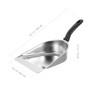 DOITOOL Stainless Steel Dustpan Handheld Scoop Pan with Bakelite Handle