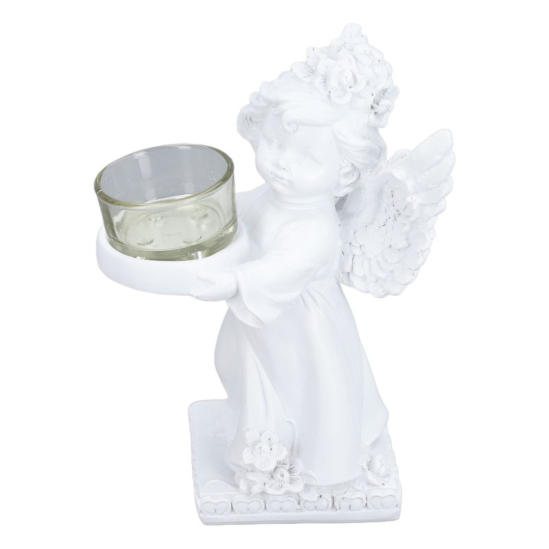 Angel Candle Holder Retro Cute Romantic Decorative Figurine Tealight Holder