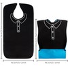 Heveer Bib for Adults Waterproof Bib with Crumb Compartment Press