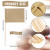 Pack of 100 Empty Toothpick Flags, Kraft Paper Flag Toothpicks,