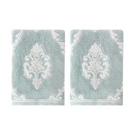 Croscill Juno 2-Pc Bath Towel Set, Seafoam