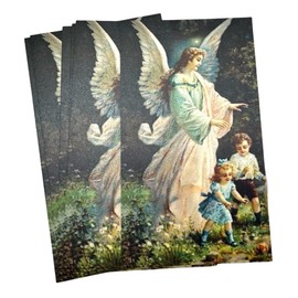 Westmon Works Guardian Angel Holy Card Bulk Pack with Prayer on Back Made in the USA, Set of 10