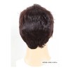 Peluca Para Hombres Cortas Natural Cabello Moda Negra Marrón