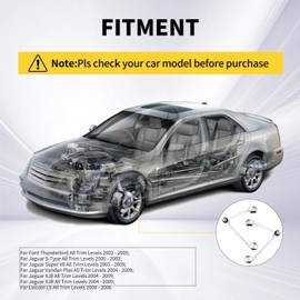 Front Upper Control Arms with Ball Joints Assembly Compatible with Ford Thunderbird Jaguar S-Type Super V8 Vanden Plas Vanden Plas XJ8 XJR Lincoln LS K621665 K621666