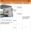 CLUBRALLY Golf Cart Windshield, Fold Down and Anti-UV Windshield Kit