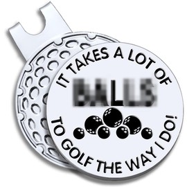 GEYGIE It Takes A Lot of to Golf The Way I Do Golf Ball Marker with Magnetic Hat Clip, Funny Golf Accessories Gifts for Men Women, Golf Gifts for Men Woman, Gift for Golf Fan, Golf Novelty Gift