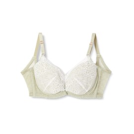 Lily Brown LLFT224507 Women's Bi-Color Lace Underdress Bra, green (MNT)