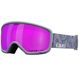 Giro Millie Ski Goggles - Snowboard Goggles for Women & Youth - Grey Botanical Strap with VIVID Pink Lens