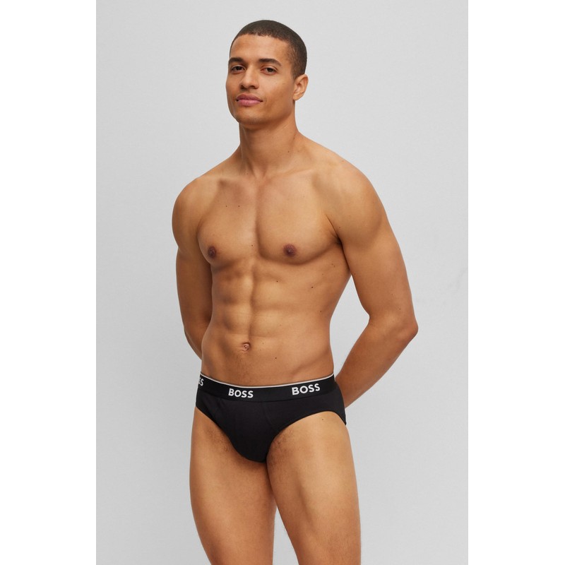 BOSS Men's Briefs (Pack of 3), black