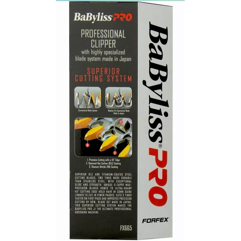 BaByliss PRO READ*- NEW BABYLISS FORFEX J1 665 FX665 PROFESSIONAL