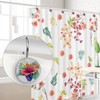 FVQL Shower Curtain Hooks Decorative, Flower Hibiscus and Leaf, Set