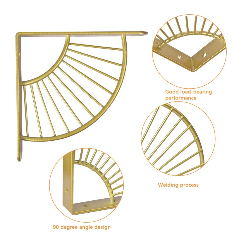 Chstarina Shelf Bracket, Heavy Duty Fan-Shaped, Shelf Bracket, Heavy Duty