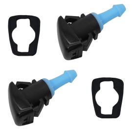 1st_auto_parts Packof 2 For Jeep Patriot 08-17 Windshield Washer Nozzle Wiper Spray Jet&Gaskets
