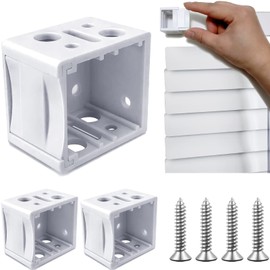 Mini soportes para persianas, soportes ciegos de 1 pulgada, soportes para persianas de ventana para soporte de riel, soportes blancos para persianas, soporte de montaje de caja de persianas mini (2 piezas)