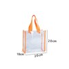 2PCS Clear gift bag,Transparent Reusable Gift Wrap Bags With Handle,PVC