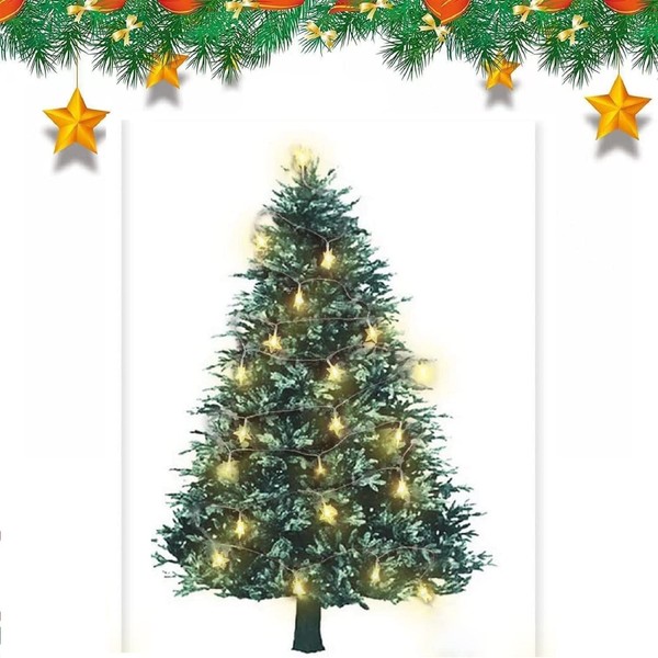Yi-gog Christmas Tapestry, Christmas Decoration LED Star Light Set, Space Saving Wall Hanging, Room Decor, Room 150x100cm Decorative Christmas Pastry Illumination Merry Christmas