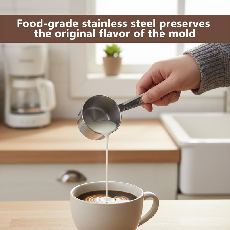 4 Pcs 1/3 Cup Measuring Cup, 1/3Cup Scoop Stainless Steel
