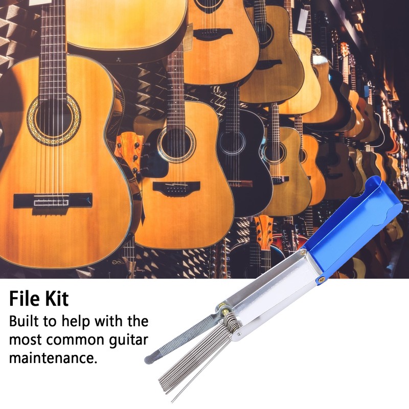 Guitar File Set Bone Nut and Saddle Sandpaper Accessory Tool