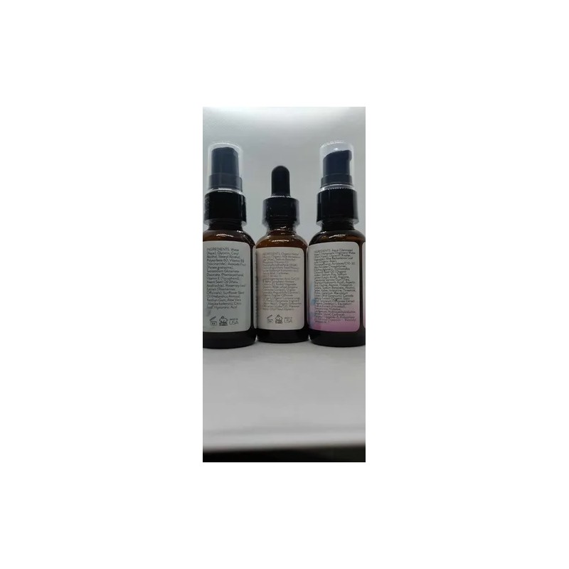 Natural Firm Glow Skincare Set De 3 Sueros Productos Para