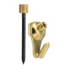 Hillman OOK Brass-Plated Blue Picture Hanger 5 lb. 4 pk