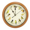 10 Inch Wall Clock Multipurpose Cuckoo Round Silent Punctual Bird