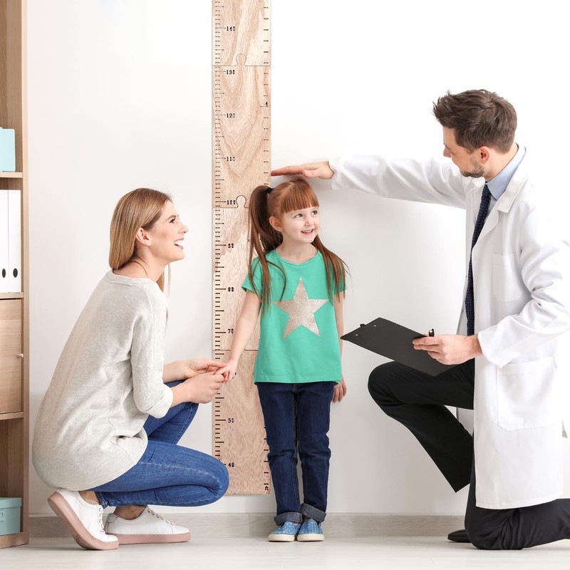 JMGO Kids Growth Chart for Wall Wooden Height Ruler Measurement