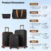 Luggage Sets 5 Pcs, Hardshell Lightweight Durable Suitcase With TSA-Lock