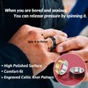 FaithHeart Stainless Steel Spinner Ring for Men Boys Celtic Knot